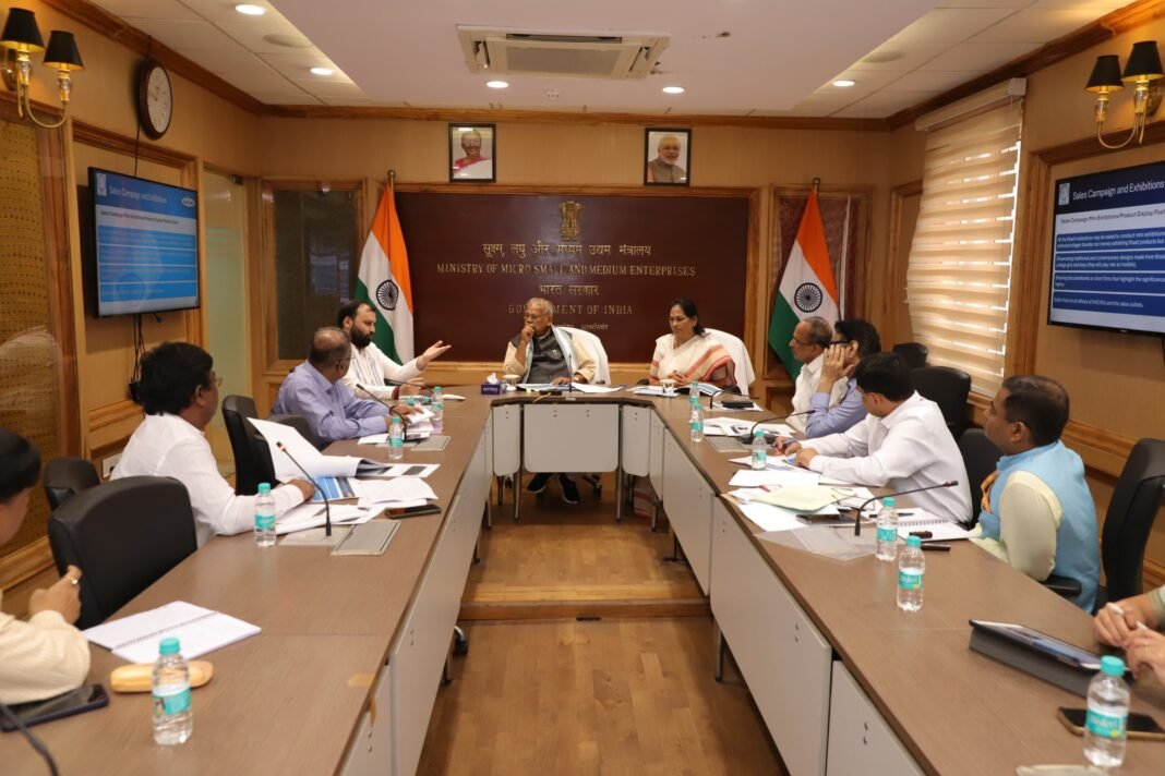 Union Minister Shri Jitan Ram Manjhi reviews KVI sector performance and Khadi Mahotsav, 2024 preparations