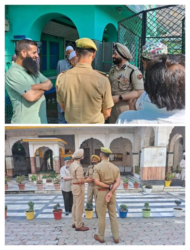 SSP Baramulla Visits Religious Places, Interacts with Locals