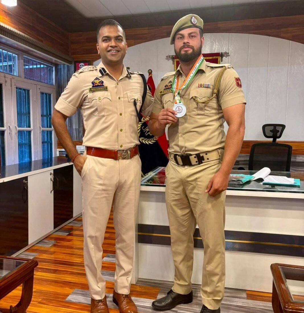 Farhat Gulzar from Kupwara Police has brought great honor to the Jammu and Kashmir Police by earning a silver medal in judo at the All-India Police Games