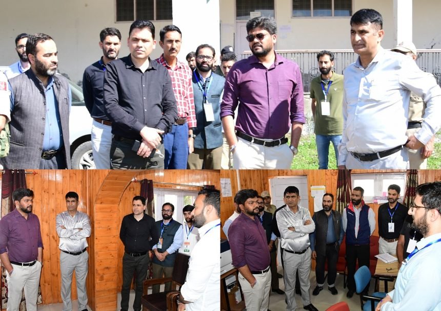 DEO Ganderbal inspects RO Office Kangan-AC, reviews arrangements at DCRC