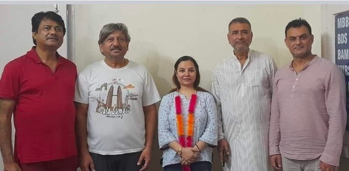 Purnima Jamwal Appointed President of Women Wing, Jammu East Constituency, Sainik Samaj Party