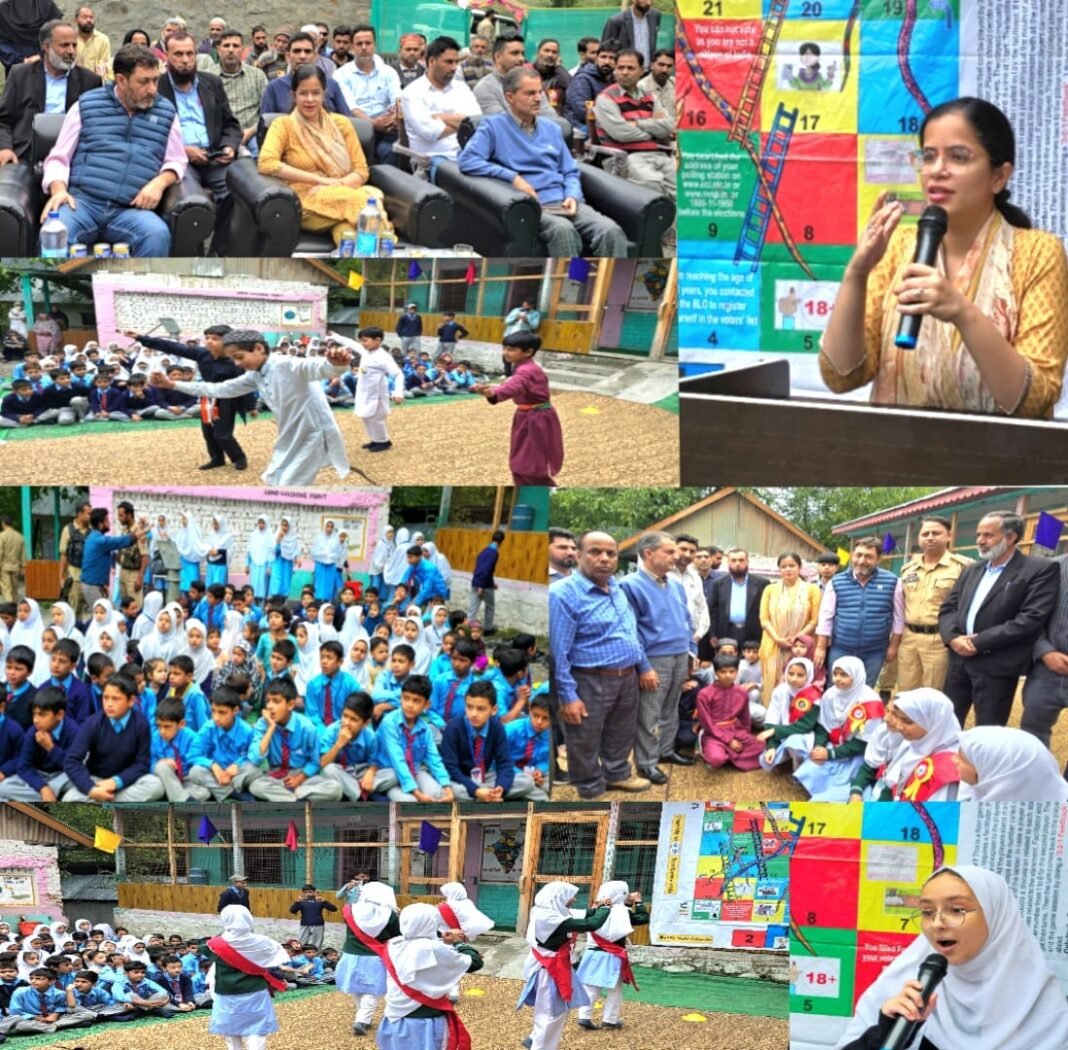 DC Kupwara presides over Mega SVEEP programme to promote Voter Awareness at HajiNard Karnah