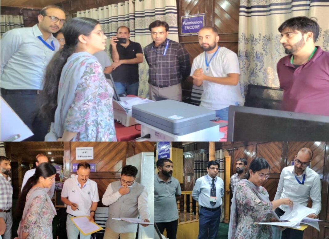 ASSEMBLY ELECTIONS 2024: DEO Kupwara conducts inspection of DECR, RO office Kupwara