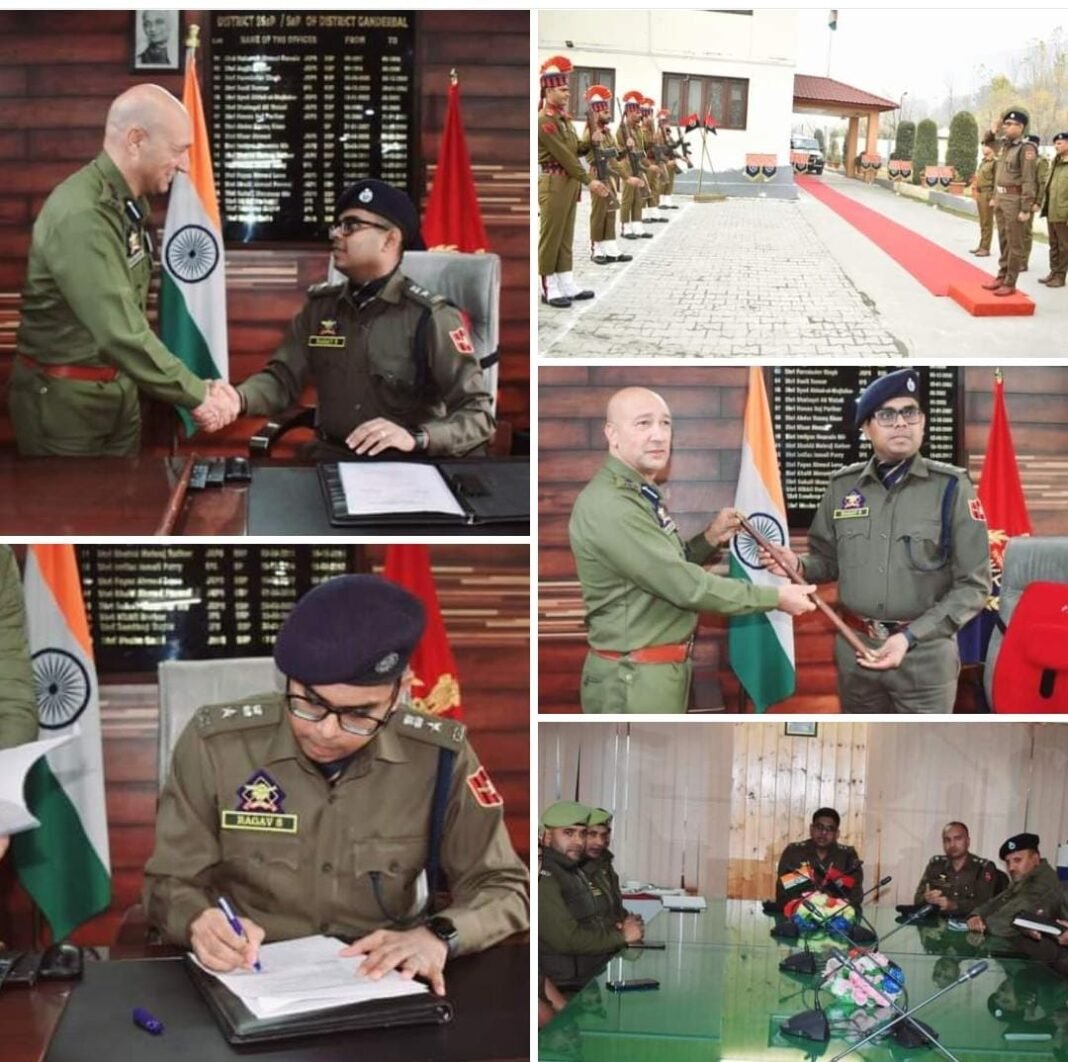 SHRI RAGAV S IPS ASSUMES CHARGE AS SSP GANDERBAL