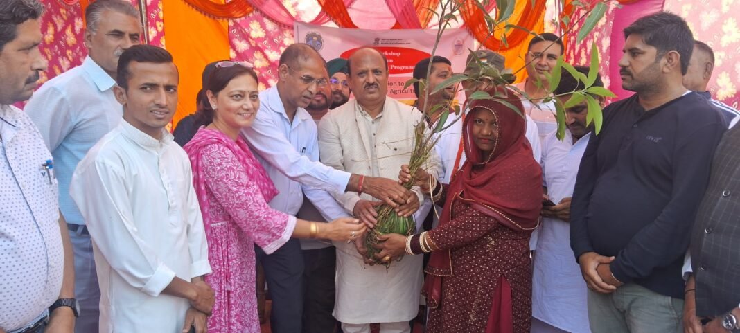 MLA Ramgarh Emphasizes Climate-Resilient Agriculture During Workshop on Mitigation and Adaptation to Climate Change