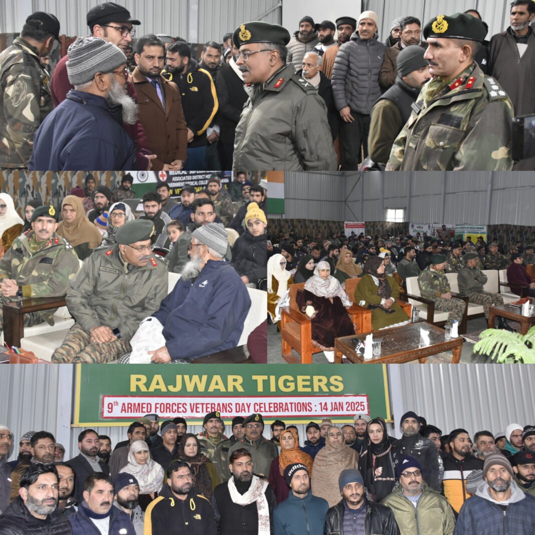 Indian Army Celebrates 9th Armed Forces Veterans Day with Ex-Servicemen’s Rally in Handwara