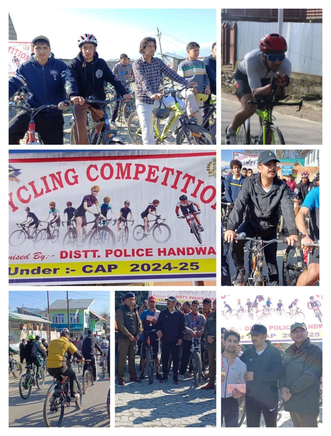 District Police Handwara Organizes Cycle Race Under CAP 2024-25