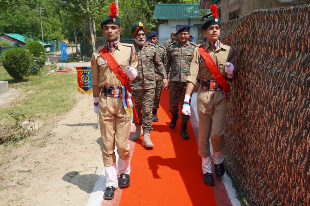 Maj Gen AS Bevli, VSM, Visits 7 J&K Battalion NCC in Kupwara