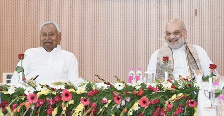 NDA finalises seat-sharing for Bihar polls; BJP, JD-U to contest 101 seats each