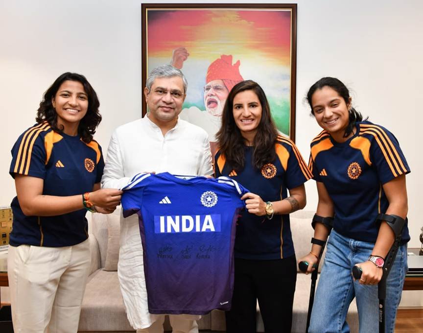 Indian Railways Promotes Women’s Cricket World Cup Champions Pratika Rawal, Sneh Rana, and Renuka Singh Thakur to OSD (Sports)