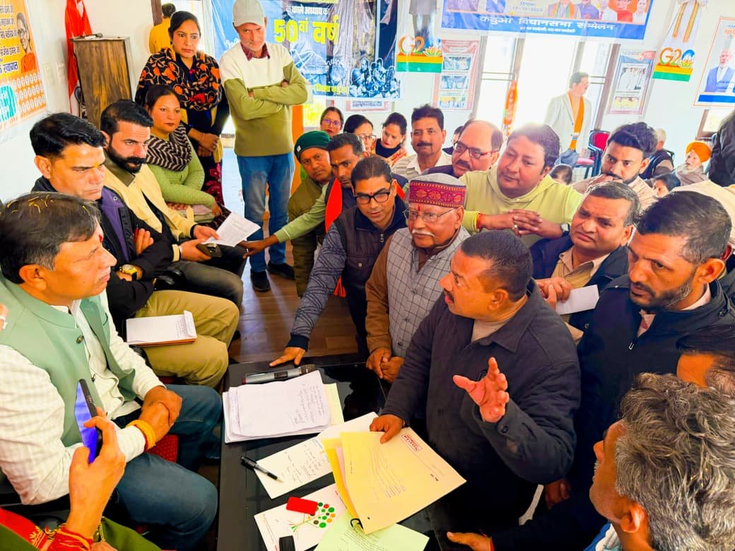 MLA Kathua listens Public grievances in Janta Darbar.