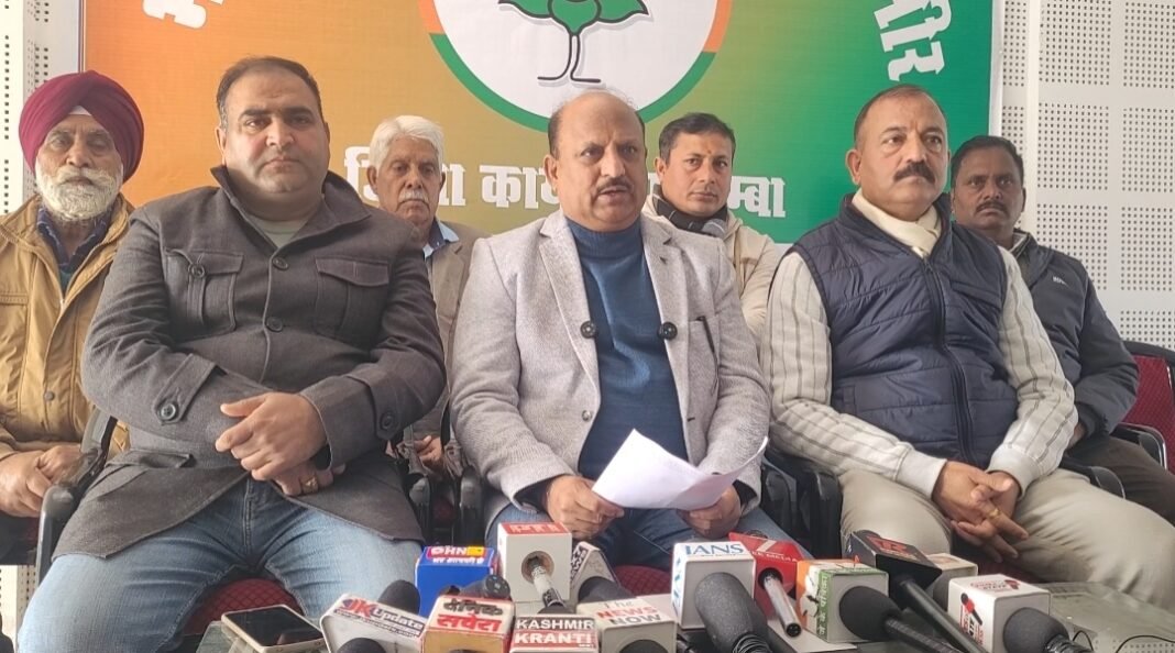 MLA RAMGARH DR DEVENDER KUMAR MANYAL ORGANISED PRESS CONFERENCE