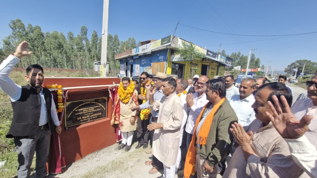 MLA Jasrota inaugurates road macadamization project worth Rs 33 Lakh