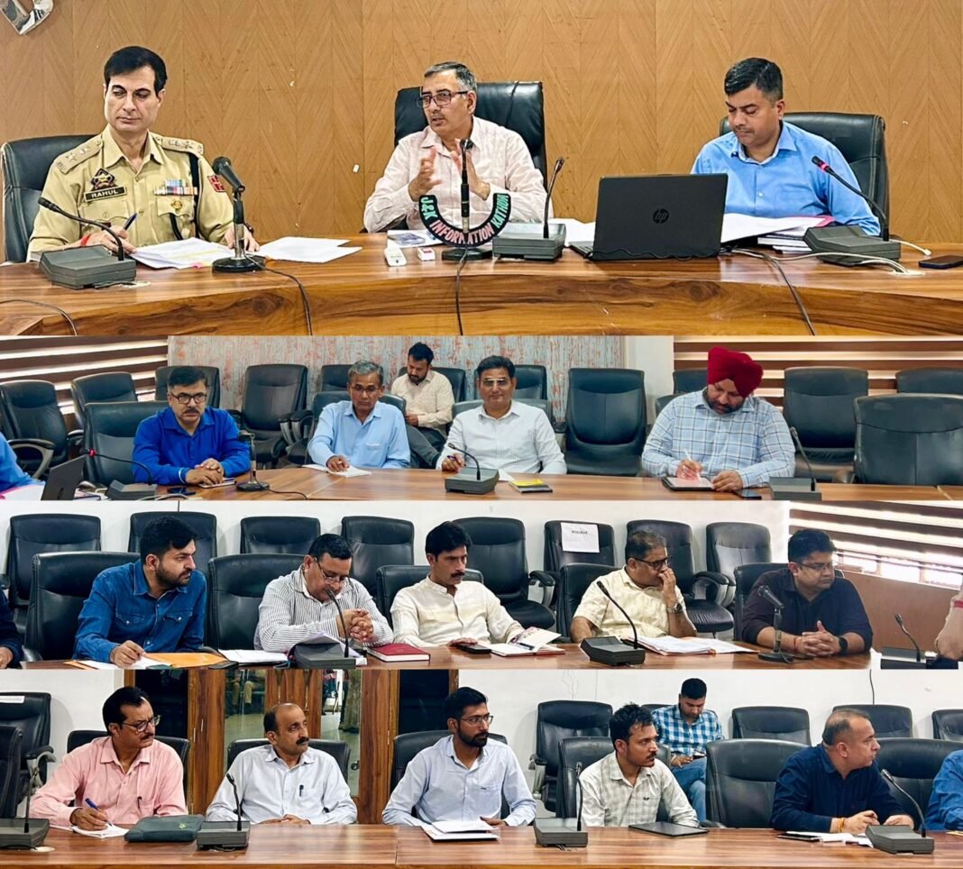 DC Kathua chairs NCORD meeting; reviews anti-drug measures and enforcement strategy